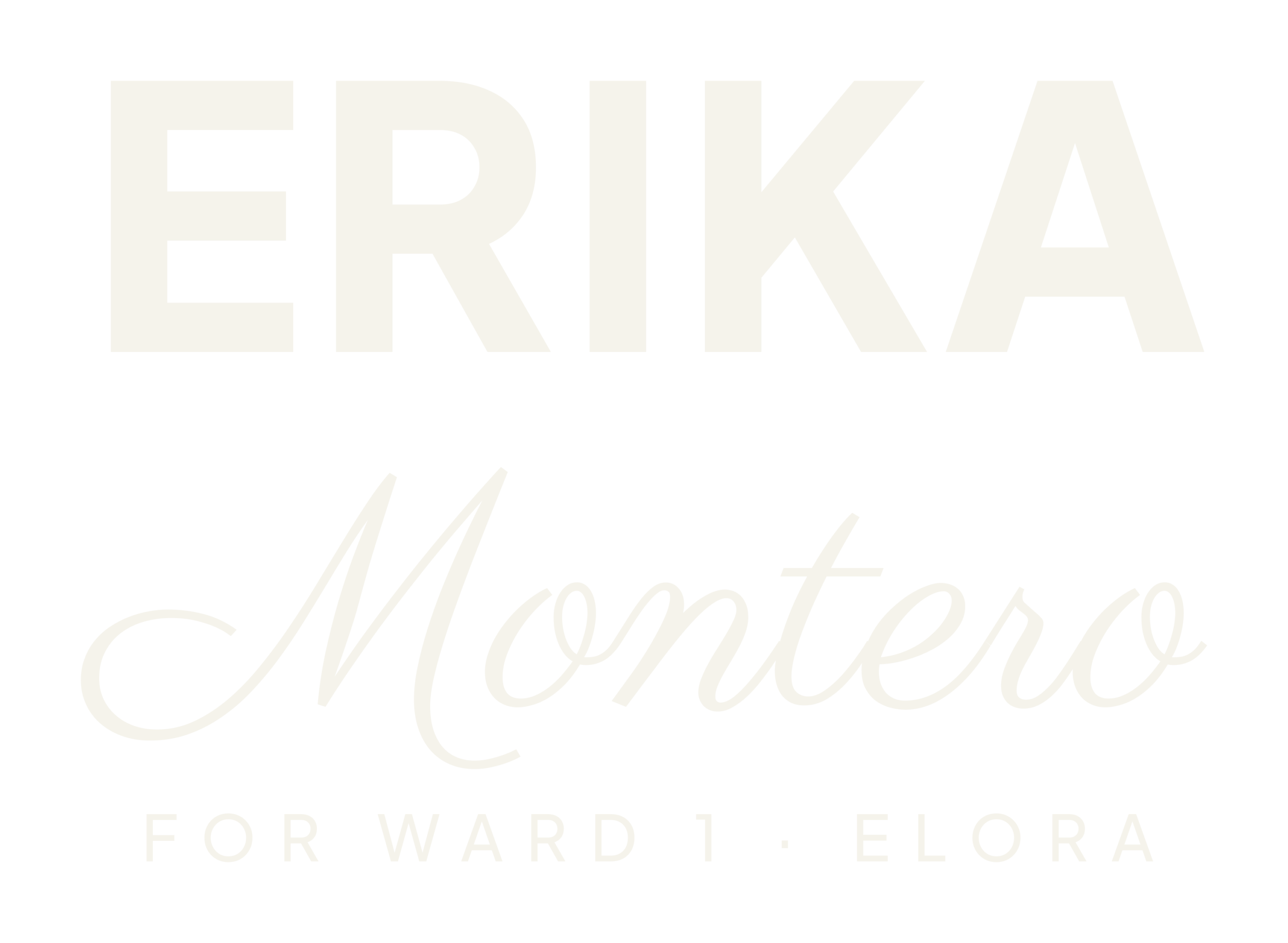 Erika Montero for Ward 1, Elora